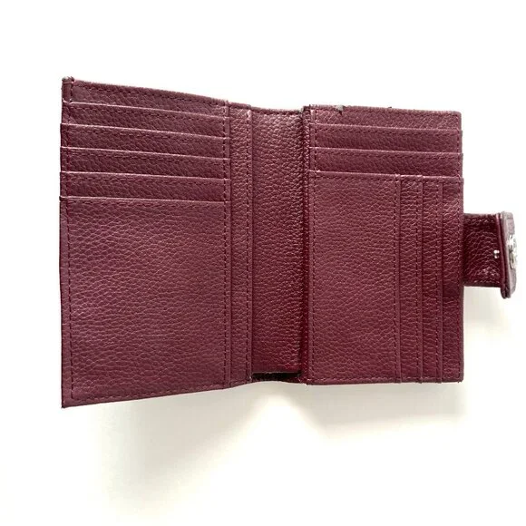 Giani Bernini Women's Wallet, Burgundy, Soft Leather, Pebble Texture, VGC! - Picture 5 of 12